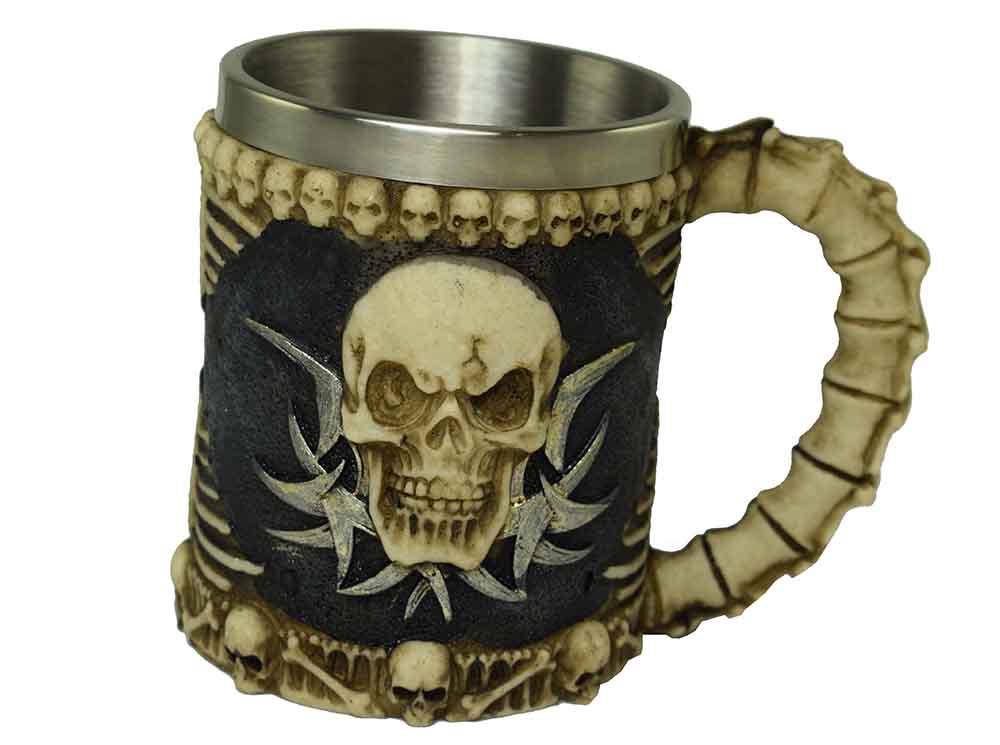 Skull Tankard 13.5X9.5X11cm