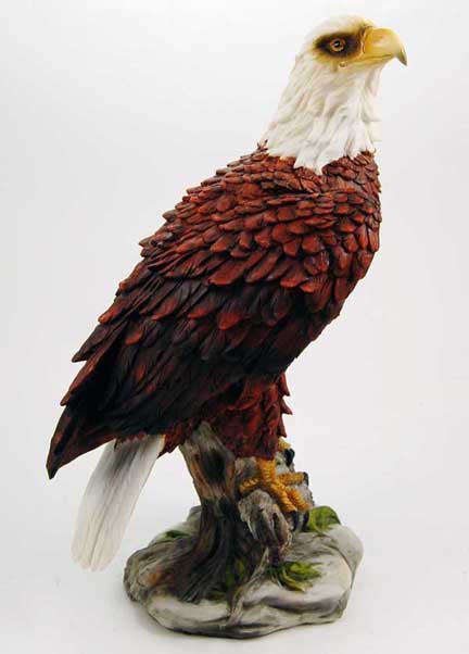 Eagle On Resin Base H12 Inch