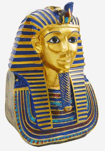 Egyptian King Blue And Gold On Base H20xl14xw14cm
