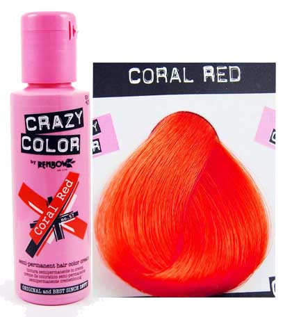 Crazy Colour Coral Red 100ml