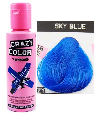 Crazy Colour Sky Blue 100ml