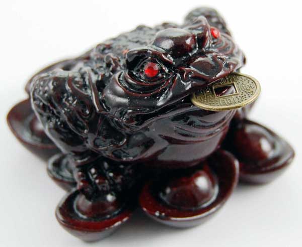 Frog Red Resin H6xw7.5cm