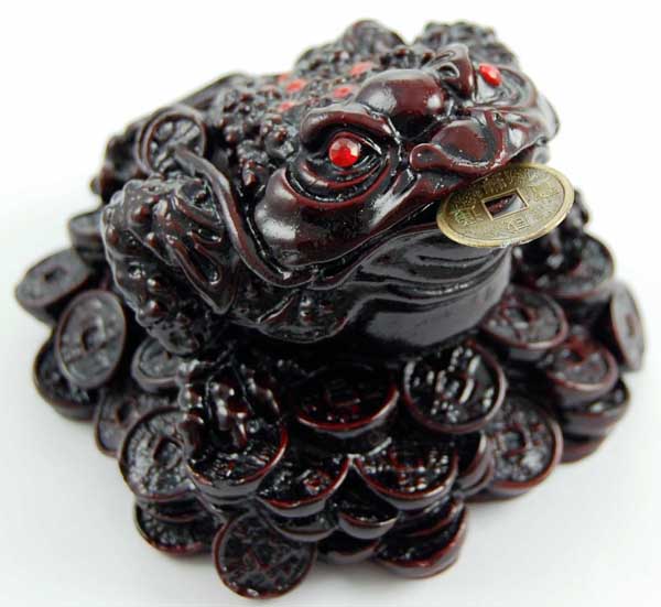 Frog Red Resin H7.5xw9cm