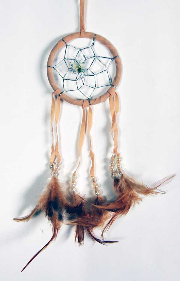 Dream Catcher Natural With Butterfly 3 Inch