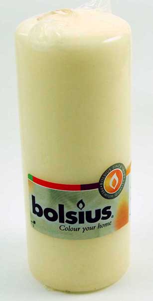 Candle Pillar Ivory 150x60mm