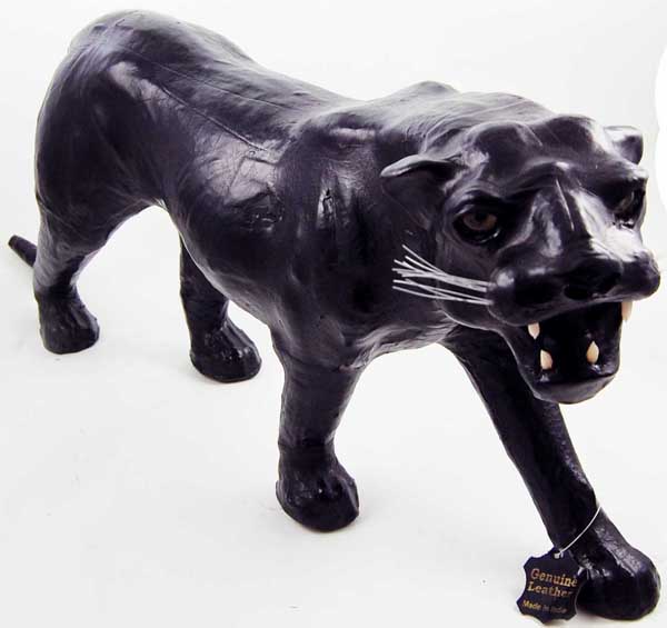 Panther Black Leather 18 Inch