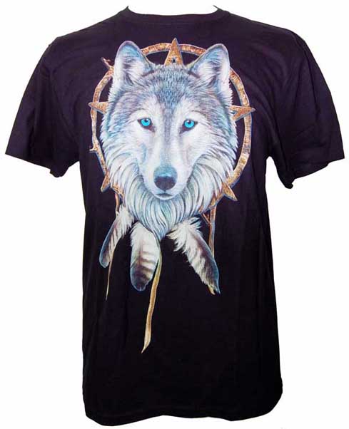 T-Shirt X Large Wolf Designed By Lisa Parker