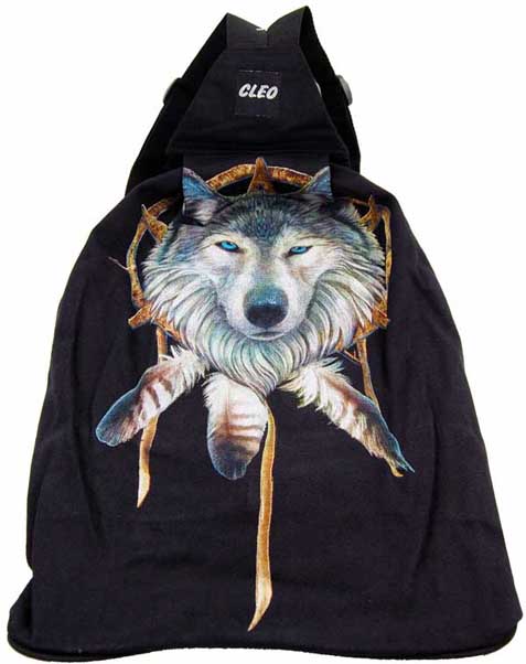 Bag Zipped Wolf Designed By Lisa Parker