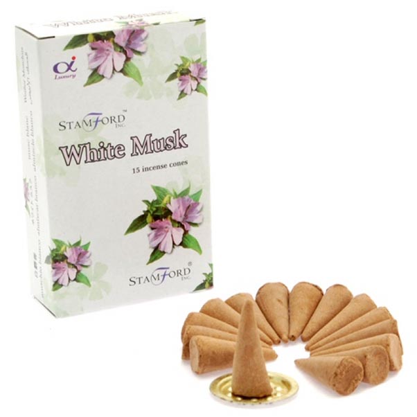 Incense Cones Stamford White Musk 12 Packs Of 15pcs