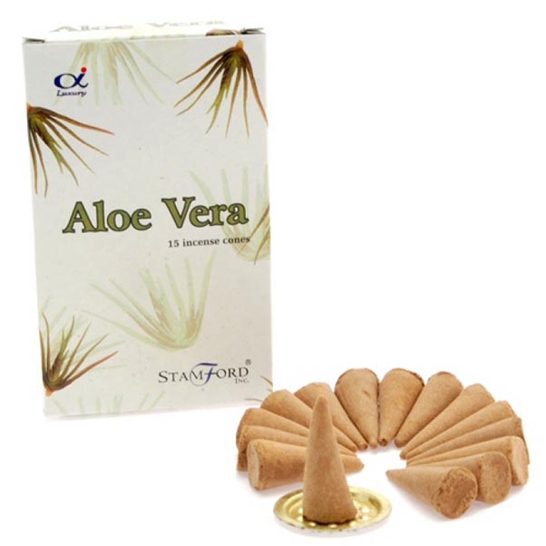 Incense Cones Stamford Aloe Vera 12 Packs Of 15pcs