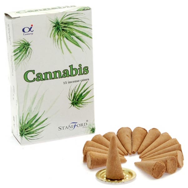 Incense Cones Stamford Cannabis 12 Packs Of 15pcs
