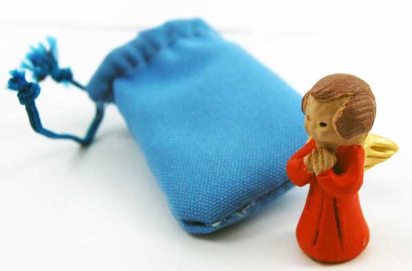 Guardian Angel Charm In Textile Bag 4Pcs 4cm