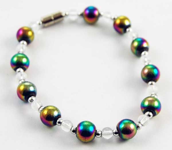 Bracelet Magnetic Rainbow Bead Size 8mm