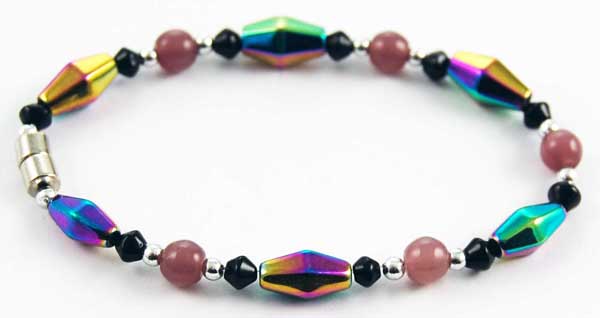 Bracelet Magnetic Rainbow Bead Size L12XW6mm