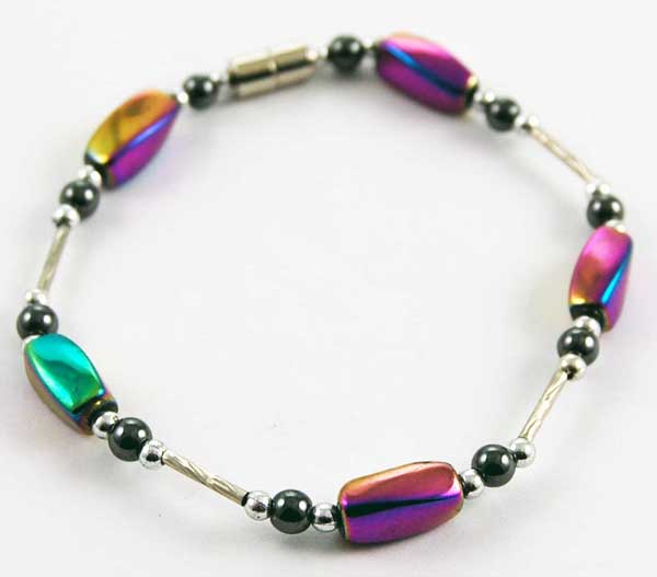 Bracelet Magnetic Rainbow Bead Size L12XW6mm