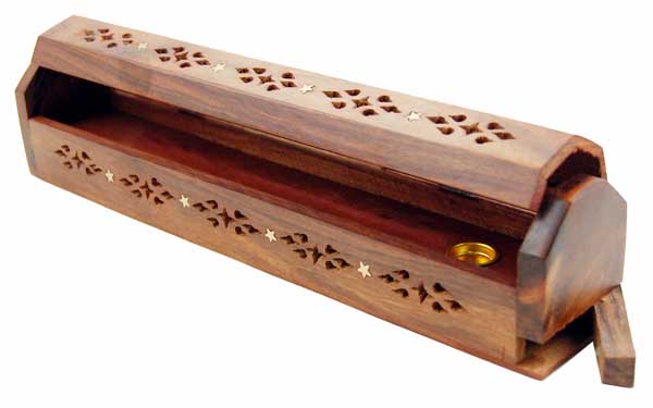 Ashcatcher Box Wood Star 10 Inch