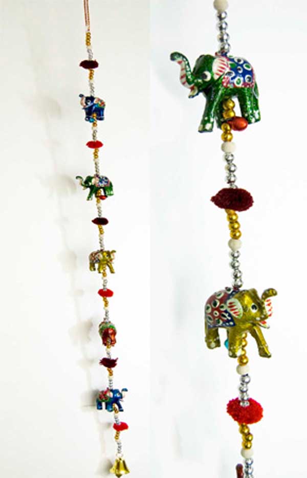 Elephant Hanging Decoration With Bells