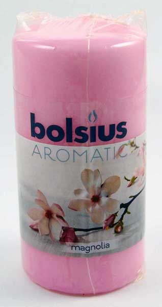 Candle Pillar Aromatic Magnolia 120x60mm