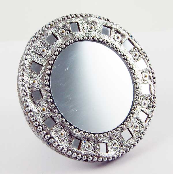 Mirror Circular Silver D7.5xw1cm