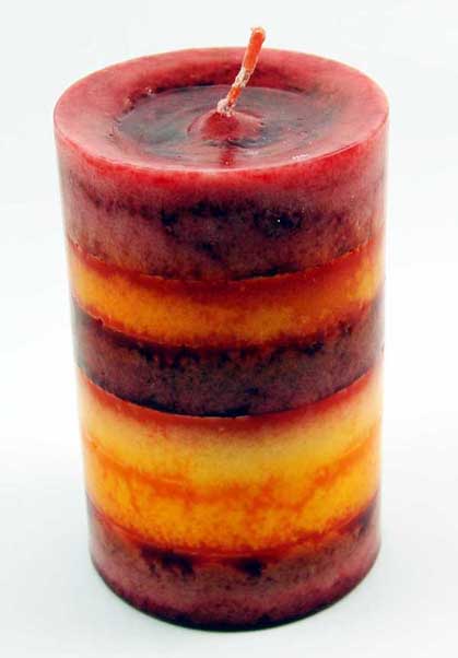 Candle Cone Red/Orange Layered 110X70mm