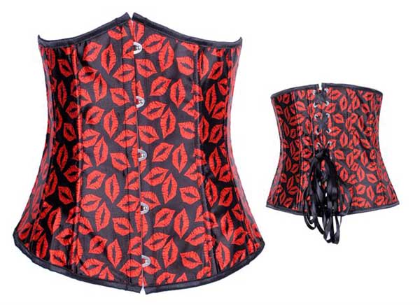 Basque Large Black With Red Lips