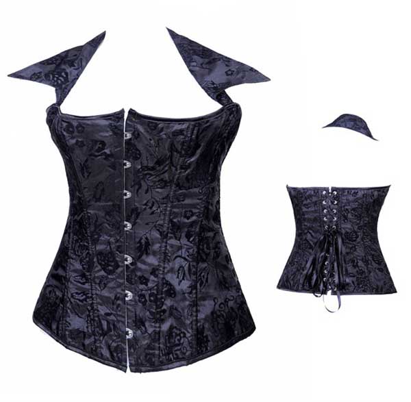 Basque XL Black Plain With Halterneck