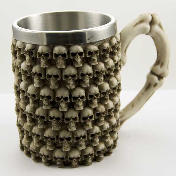 Tankard Ivory Skulls