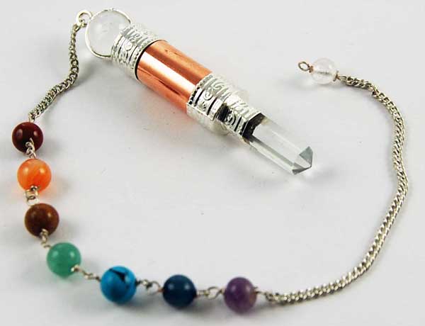 Pendulum Copper Chakra Crystal Quartz