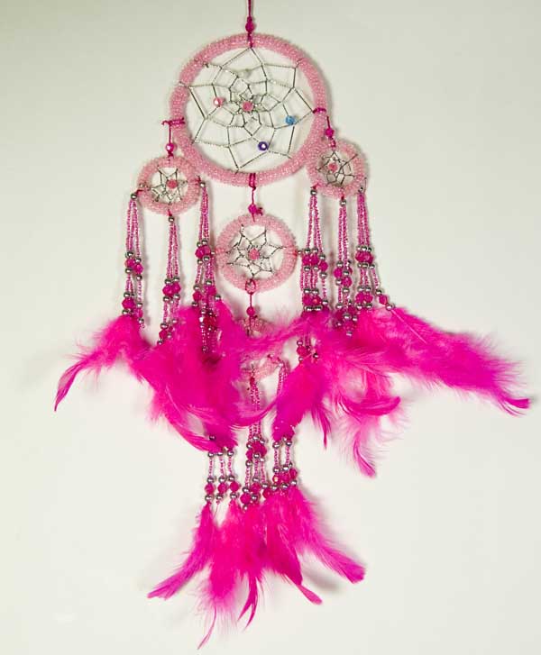 Dream Catcher Beaded Pink 6DM 5003