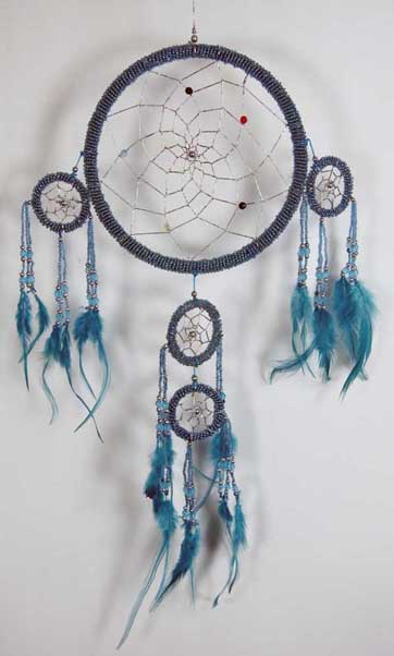 Dream Catcher Beaded Turquoise 6DM 5003
