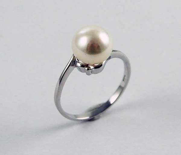 Ring Silver Freshwater Pearl 8-9mm