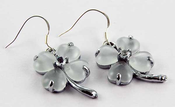 Earring Opal Style With 925 Silver Hook 4Cm