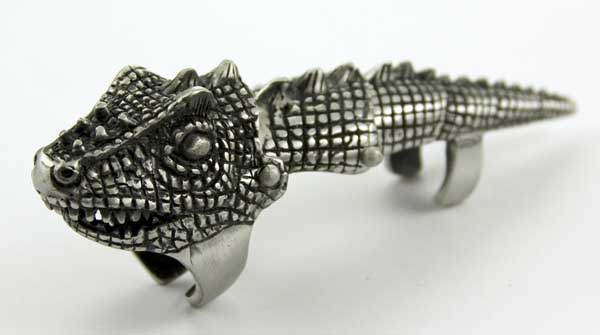 Ring Armour Pewter Snake