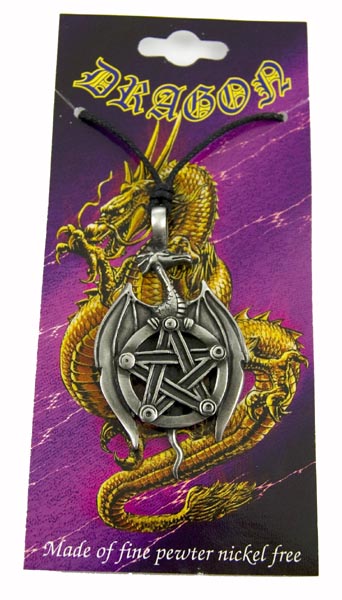 Pendant Pewter Dragon 6.5cm