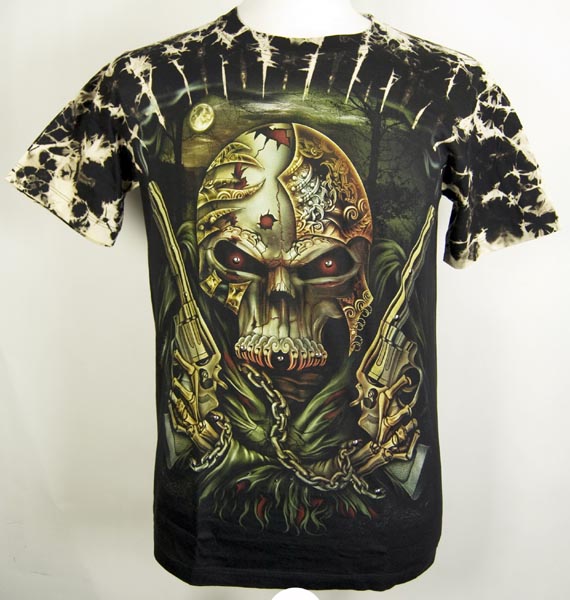 T-Shirt X Large Skeleton With Rivets