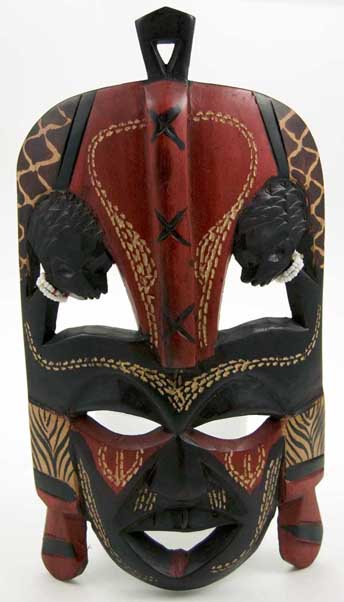 Mask African Wood H26cm