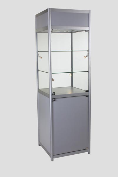 Display Cabinets Aluminium 600Wx600Dx2000H MM SWC-600