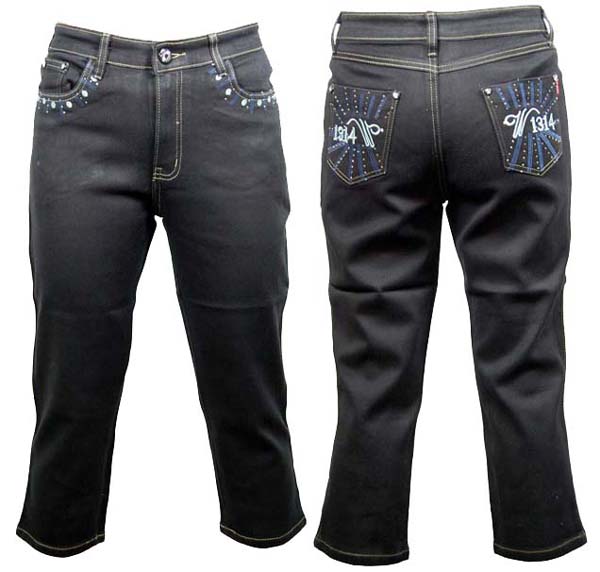 Jeans Denim Womens Crop Length