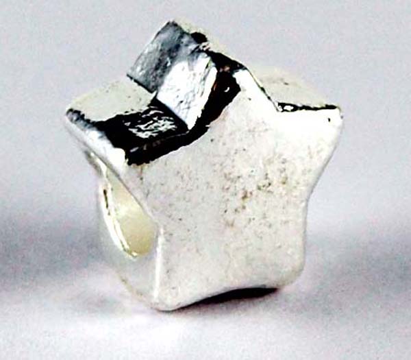 Cleopatra Silver Plated Charm Beads Stopper Sold In Packs Of Fiv