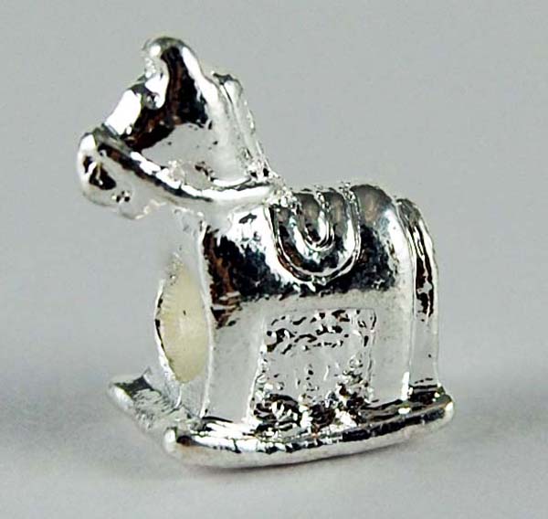 Cleopatra Silver Plated Charm Beads Stopper Sold In Packs Of Fiv