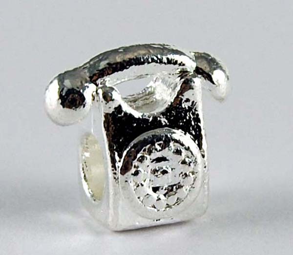 Cleopatra Silver Plated Charm Beads Stopper Sold In Packs Of Fiv