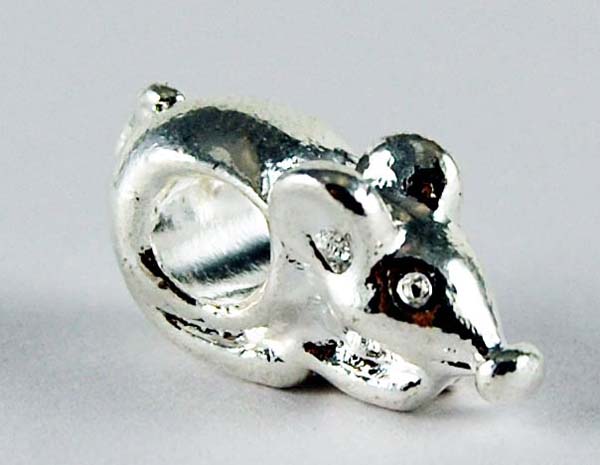 Cleopatra Silver Plated Charm Beads Stopper Sold In Packs Of Fiv