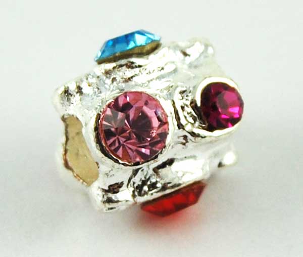 Cleopatra Silver Plated Charm Beads Sold In Packs Of 3