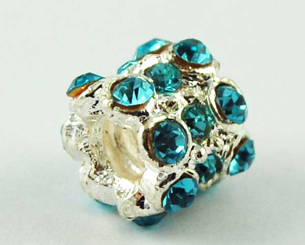 Cleopatra Silver Plated Charm Beads Stopper Sold In Packs Of 3