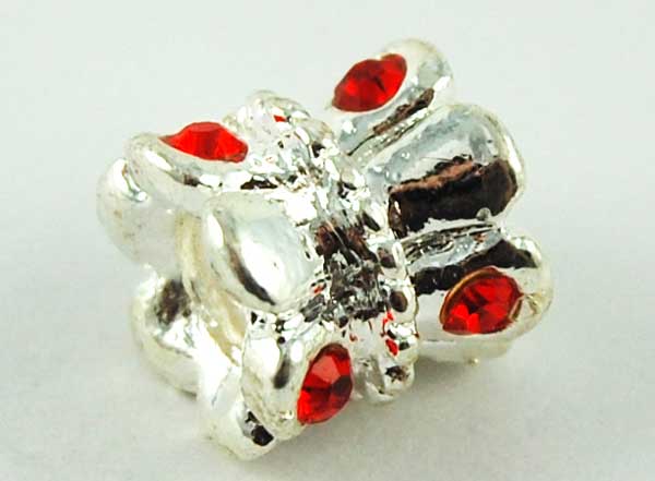Cleopatra Silver Plated Charm Beads Stopper Sold In Packs Of 3