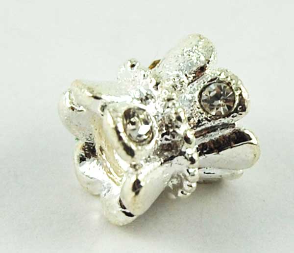 Cleopatra Silver Plated Charm Beads Sold In Packs Of 3