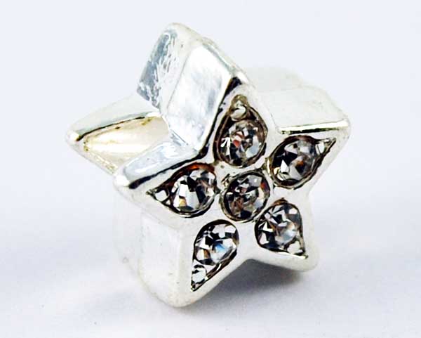 Cleopatra Silver Plated Charm Beads Sold In Packs Of 3