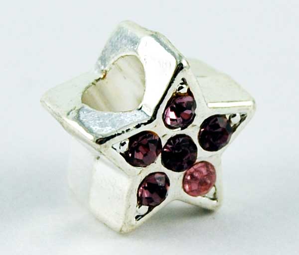 Cleopatra Silver Plated Charm Beads Sold In Packs Of 3