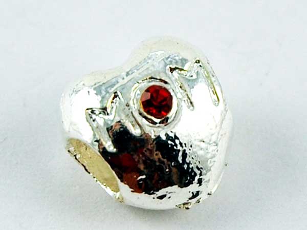 Cleopatra Silver Plated Charm Beads Stopper Sold In Packs Of 3