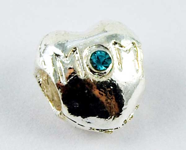 Cleopatra Silver Plated Charm Beads Stopper Sold In Packs Of 3